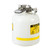 JUSTRITE 5 Gallon, Polyethylene Quick-Disconnect Disposal Safety Can, Polypropylene Fittings for 3/8" Tubing, White - PP12755