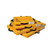 EAGLE 2’x2’x4”, 10 Gallon Capacity, Spill Containment Berm, Quik-Deploy™ SpillNEST™, Yellow- T8001