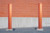 EAGLE 4" x 56" Fluted Bollard Cover, Orange - 1732OR