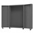 DURHAM Empty Mobile Cabinet, 14 Gauge, Customizable, 48 x 24 x 76