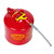 EAGLE 5 Gallon, 5/8" Metal Hose, Steel Safety Can for Flammables, Type II, Red - U251SX5