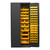 DURHAM 2500-138B-95, Bin Cabinet, 16 gauge, 138 yellow bins
