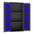 DURHAM 3501-DLP-PB-96-2S-5295, 5-S Cabinet, 2 shelf, 96 blue bins