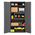 DURHAM 3603-95, Shelf Cabinet, 14 gauge, 4 shelves