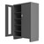 DURHAM 3704CXC-BLP4S-95, Electronic Cabinet, 4 shelf, 1 door