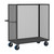 DURHAM 3ST-EX3060-6PU-95, 3 Sided Mesh Truck, 1 shelf