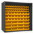 DURHAM 5023-72-95, Enclosed Shelving, 24X72, 72 yellow bins