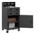 DURHAM FED-2023-95, Mobile Shop Desk, 2 shelf, 2 drawers