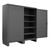 DURHAM HDC-247278-4S95, Cabinet, 24X72X78, 4 shelf, recessed