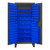 DURHAM HDC36-126-5295, Bin Cabinet, 126 blue bins (5 sizes)
