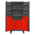 DURHAM HDC36-60-2S6D1795, Cabinet, 8 shelves, 60 red bins