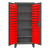 DURHAM HDC36-96-4S1795, Cabinet, 4 shelves, 96 red bins