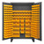 DURHAM HDC48-162-95, Bin Cabinet, 12 gauge, 162 yellow bins