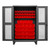 DURHAM HDCV48-42B-1795, Cabinet, 24X48, 42 red bin, recessed
