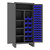 DURHAM HDJC243678-60-4S5295, Cabinet, 24X36, 4 shelf, 60 blue bins