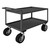 DURHAM RSCR306038ALU10SPN95, Stock cart, 2 shelf, raised handle