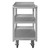 DURHAM SRSC1624363FLD5PU, Stainless Steel Stock Cart, 3 shelves