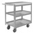 DURHAM SRSC1630603FLD5PU, Stainless Steel Stock Cart, 3 shelves