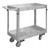 DURHAM SRSC32016302ALU4PU, Stainless Steel Stock Cart, 2 shelves