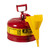 JUSTRITE 2.5 Gallon Steel Safety Can for Flammables, Type I, Funnel, Flame Arrester, Red - 7125110
