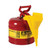 JUSTRITE 2 Gallon Steel Safety Can for Flammables, Type I, Funnel, Flame Arrester, Red - 7120110