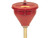 JUSTRITE Steel Drum Funnel for Flammables, 6" Flame Arrester, Self-Closing Cover, 2" Bung, Red - 08207