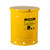 JUSTRITE 14 Gallon, Oily Waste Can, Hand-Operated Cover, Yellow - 09511