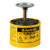 JUSTRITE 1 Pint Steel Plunger Dispensing Can, Perforated Pan Screen Serves as Flame Arrester, Yellow - 10018