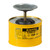 JUSTRITE 2 Quart Steel Plunger Dispensing Can, Perforated Pan Screen Serves as Flame Arrester, Yellow - 10218