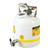 JUSTRITE 5 Gallon, Polypropylene Quick-Disconnect Disposal Safety Can with Faucet, Stainless Steel Fittings for 1/4" Tubing, White - 12770