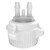 JUSTRITE 53mm Carboy Cap, Open Top with Adapter, Two 5/16" Molded-in Hose Barbs and Vent - 12856