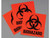 JUSTRITE Label Kit for Biohazard Waste Cans, 3 labels - 25880