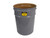 JUSTRITE 4.5 Gallon, Cease-Fire® Waste Receptacle, Safety Drum Can Only, Gray - 26040