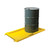 JUSTRITE 2' x 4' x 2", 10 Gallon Spill Capacity, Maintenance Spill Berm, Yellow - 28416