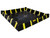 JUSTRITE 8' x 8' x 12", 475 Gallon Spill Capacity, Spill Containment Berm with Inside Wall Supports, QuickBerm®, Black - 28539 JUSTRITE 8' x 8' x 12", 475 Gallon Spill Capacity, Spill Containment Berm with Inside Wall Supports, QuickBerm®, Black - 28539