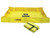 JUSTRITE 4' x 4' x 8", 79 Gallon Spill Capacity, Folding Spill Containment Berm, QuickBerm® Lite, Yellow - 28556