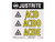 JUSTRITE Acid Warning Label for Safety Cabinets, Large, Haz-Alert™ - 29006