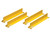 JUSTRITE 14" D Steel Shelf Dividers, Yellow, Set of 4 - 29985