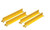 JUSTRITE 18" D Steel Shelf Dividers, Yellow, Set of 4 - 29990