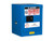 JUSTRITE 4 Gallon, 1 Shelf, 1 Door, Self Close, Hazardous Material Cabinet, Sure-Grip® EX Countertop, Royal Blue - 860428
