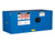 JUSTRITE 12 Gallon, 1 Shelf, 2 Doors, Self Close, Hazardous Material Cabinet, Sure-Grip® EX Piggyback, Royal Blue - 861328