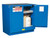 JUSTRITE 22 Gallon, 1 Shelf, 2 Doors, Self Close, Hazardous Material Cabinet, Sure-Grip® EX Undercounter, Royal Blue - 862328