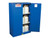 JUSTRITE 45 Gallon, 2 Shelf, 2 Doors, Self Close, Hazardous Material Cabinet, Sure-Grip® EX, Royal Blue - 864528