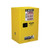 JUSTRITE 12 Gallon, 1 Shelf, 1 Door, Manual Close, Flammable Cabinet, Sure-Grip® EX Compac, Yellow - 891200