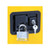 JUSTRITE 12 Gallon, 1 Shelf, 1 Door, Self Close, Flammable Cabinet, Sure-Grip® EX Compac, Yellow - 891220