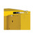 JUSTRITE 12 Gallon, 1 Shelf, 1 Door, Self Close, Flammable Cabinet, Sure-Grip® EX Compac, Yellow - 891220