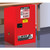 JUSTRITE 12 Gallon, 1 Shelf, 1 Door, Self Close, Flammable Cabinet, Sure-Grip® EX Compac, Red - 891221