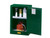 JUSTRITE 12 Gallon, 1 Shelf, 1 Door, Self-Close, Pesticides Safety Cabinet, Sure-Grip® EX Compac, Green - 891224
