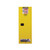 JUSTRITE 22 Gallon, 3 Shelves, 1 Door, Self Close, Flammable Cabinet, Sure-Grip® EX Slimline, Yellow - 892220