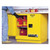 JUSTRITE 22 Gallon, 1 Shelf, 2 Doors, Manual Close, Flammable Cabinet, Sure-Grip® EX Under Counter, Yellow - 892300